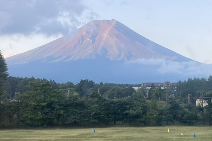 富士山麓にての出店