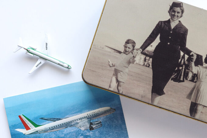 ALITALIA アメニティ缶