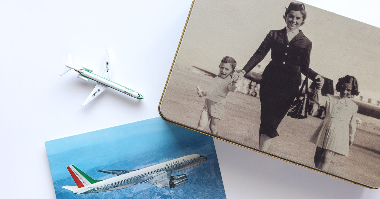 ALITALIA アメニティ缶